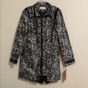 Calvin Klein animal prints water repellant coat
